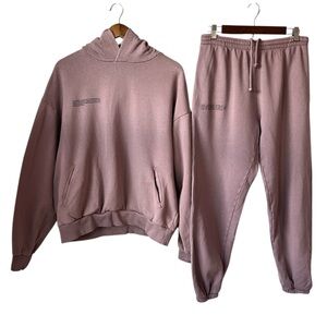 Pangaia Women’s Cotton Sweatsuit Mauve Color Size Medium